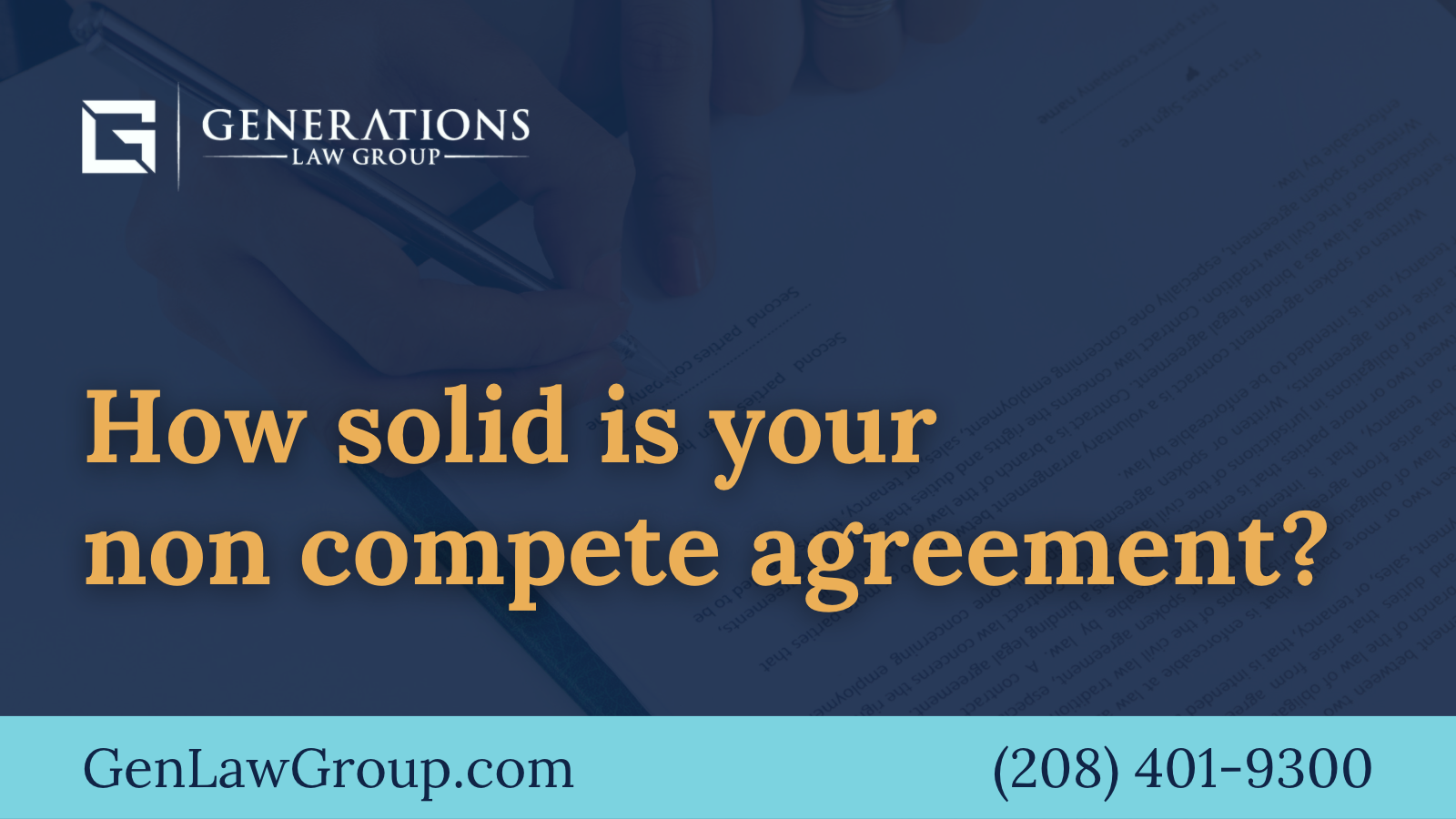 How solid is your non compete agreement?